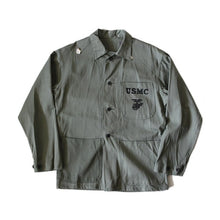 Load image into Gallery viewer, NOS 1940's ~ "USMC" HBT WORK JACKET (36)