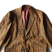 Load image into Gallery viewer, 1960's GINGHAM CHECK COTTON JACKET MINT CONDITION (MEDIUM)