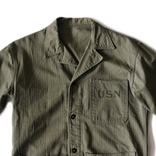 Load image into Gallery viewer, 1940's "USNAVY" HBT BACK PRINTED JACKET (36)