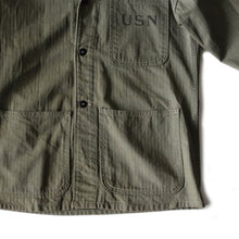 Load image into Gallery viewer, 1940's "USNAVY" HBT BACK PRINTED JACKET (36)
