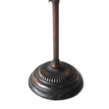 Load image into Gallery viewer, ANTIQUE "FARIES" C-ARM JAPANNED TABLE LANP