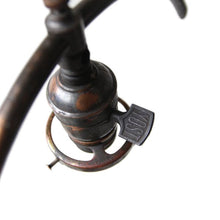 Load image into Gallery viewer, ANTIQUE "FARIES" C-ARM JAPANNED TABLE LANP
