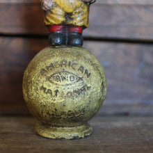 Load image into Gallery viewer, ANTIQUE "BASEBALL BOY" CAST IRON ORNAMENTS