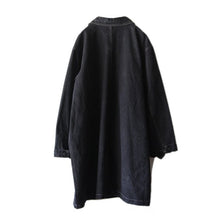Load image into Gallery viewer, OLD "DENIM & CO." BLACK DENIM OVER COAT (UNISEX)