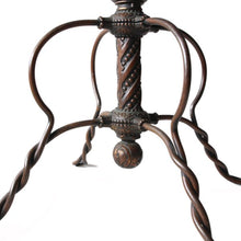 画像をギャラリービューアに読み込む, ANTIQUE JAPANED COPPER FINISH TWISTED WIRE STOOL