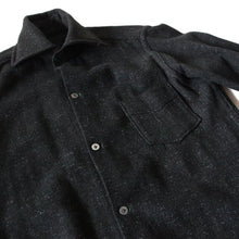 Load image into Gallery viewer, 1950's BLACK WOOL NEP BOX SHIRTS MINT CONDITION (MEDIUM)