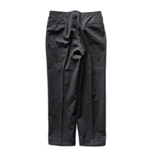 Load image into Gallery viewer, 1950's STRIPE CHARCOAL WOOL SLACKS (W33)