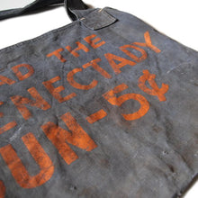 Load image into Gallery viewer, 1930's ~ "READ THE SCHENECTADY" FADED CANVAS NEWS PAPER BAG