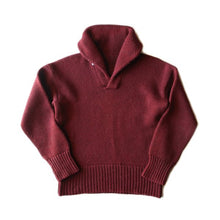 画像をギャラリービューアに読み込む, 1940's SHAWL COLLAR WOOL PULLOVER MINT CONDITION (MEDIUM)