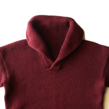 画像をギャラリービューアに読み込む, 1940's SHAWL COLLAR WOOL PULLOVER MINT CONDITION (MEDIUM)