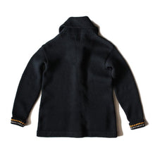 画像をギャラリービューアに読み込む, WWU "U.S.M.A" SHAWL COLLAR WOOL CARDIGAN (MEDIUM)