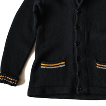 画像をギャラリービューアに読み込む, WWU &quot;U.S.M.A&quot; SHAWL COLLAR WOOL CARDIGAN (MEDIUM)
