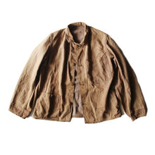Load image into Gallery viewer, ~ 1920's "MASCOMA KANAAN NH" BROWN DENIM CHANGE BUTTON JACKET (SMALL)