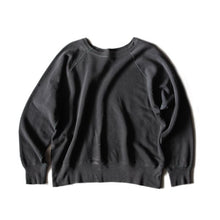 画像をギャラリービューアに読み込む, 1960's COTTON SWEAT SHIRT FADED BLACK (LARGE)