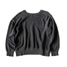 画像をギャラリービューアに読み込む, 1960's COTTON SWEAT SHIRT FADED BLACK (LARGE)