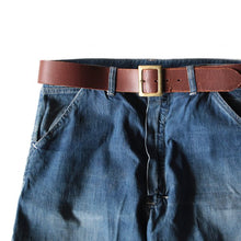 Load image into Gallery viewer, OLD GARRISON LEATHER BELT (W32 ~ W36)