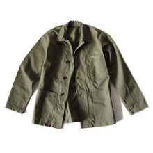Load image into Gallery viewer, WW2 "USNAVY" N-3 HBT JACKET WITH BACK STENCIL (34 SMALL)