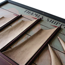 画像をギャラリービューアに読み込む, ANTIQUE "THAMES SHIPPING CO." WOOD SIGN BORD