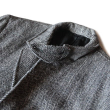 Load image into Gallery viewer, 1960's "HARRIS TWEED" HBT WOOL JACKET WITH TIN STRAP (LARGE)