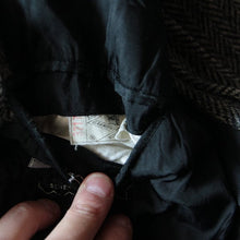 Load image into Gallery viewer, 1960's "HARRIS TWEED" HBT WOOL JACKET WITH TIN STRAP (LARGE)