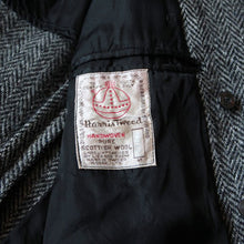Load image into Gallery viewer, 1960's "HARRIS TWEED" HBT WOOL JACKET WITH TIN STRAP (LARGE)