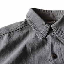 Load image into Gallery viewer, 1940's "JCPENNEY" GRAY CHAMBRAY SHIRT (MEDIUM)