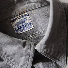 Load image into Gallery viewer, 1940's "JCPENNEY" GRAY CHAMBRAY SHIRT (MEDIUM)