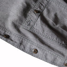 Load image into Gallery viewer, 1940's "JCPENNEY" GRAY CHAMBRAY SHIRT (MEDIUM)