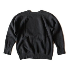Load image into Gallery viewer, 1950's SWEAT SHIRT COLOR FLOCK PRINTED BLACK (MEDIUM)