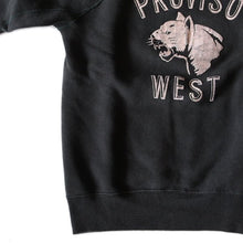 Load image into Gallery viewer, 1950's SWEAT SHIRT COLOR FLOCK PRINTED BLACK (MEDIUM)