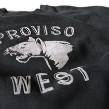Load image into Gallery viewer, 1950's SWEAT SHIRT COLOR FLOCK PRINTED BLACK (MEDIUM)