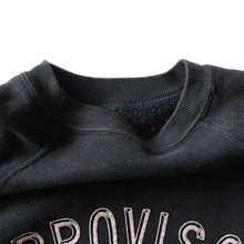 Load image into Gallery viewer, 1950's SWEAT SHIRT COLOR FLOCK PRINTED BLACK (MEDIUM)