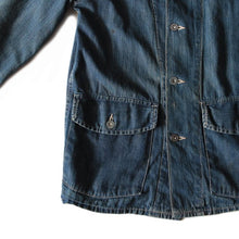 Load image into Gallery viewer, 1940's "USARMY" DENIM CHORE JACKET (34 SMALL)