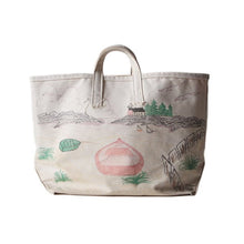 Load image into Gallery viewer, 1950's "COW" HAND PAINTED CANVAS COAL BAG