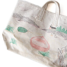 Load image into Gallery viewer, 1950's "COW" HAND PAINTED CANVAS COAL BAG