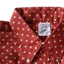 Load image into Gallery viewer, NOS 1960's "ARROW" BD POLKA DOT S / S SHIRT (LARGE)