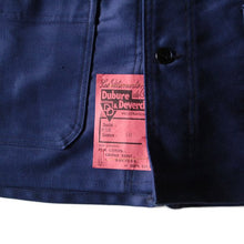 Load image into Gallery viewer, NOS 1940's "DUBURE & DEVERCHERE" BLUE FRENCH MOLESKIN JACKET (MEDIUM)