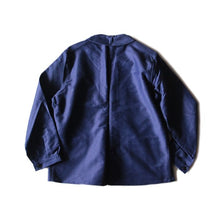 Load image into Gallery viewer, NOS 1940's "DUBURE & DEVERCHERE" BLUE FRENCH MOLESKIN JACKET (LARGE)