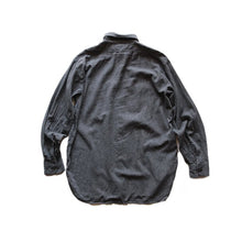 画像をギャラリービューアに読み込む, ONE WASH "MONTGOMERY WARD" BLACK CHAMBRAY SHIRT WITH ELBOW PAD (LARGE)