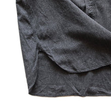 画像をギャラリービューアに読み込む, ONE WASH "MONTGOMERY WARD" BLACK CHAMBRAY SHIRT WITH ELBOW PAD (LARGE)