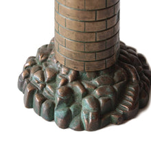 Load image into Gallery viewer, ANTIQUE "LIGHT HOUSE" BRASS LAMP
