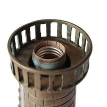 Load image into Gallery viewer, ANTIQUE "LIGHT HOUSE" BRASS LAMP