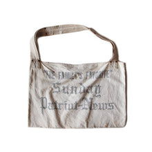 Load image into Gallery viewer, 1940's ~ CANVAS NEWS PAPER SHOULDER BAG