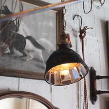 画像をギャラリービューアに読み込む, ANTIQUE INDUSTRIAL MIRROR LAMP SHADE