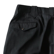 Load image into Gallery viewer, 1950's ~ "H BAR C" WESTERN RAYON SLACKS BLACK (W35)