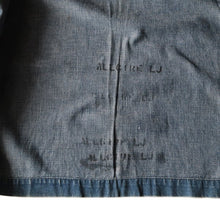 Load image into Gallery viewer, 1940's "USN" DENIM SHAWL COLLAR JACKET (MEDIUM)