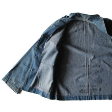 Load image into Gallery viewer, 1940's "USN" DENIM SHAWL COLLAR JACKET (MEDIUM)
