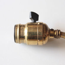 Load image into Gallery viewer, ANTIQUE SWING ARM BRASS WALL SCONCE