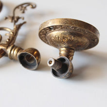 Load image into Gallery viewer, ANTIQUE SWING ARM BRASS WALL SCONCE