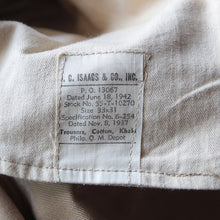 Load image into Gallery viewer, 1940's "USARMY" DOUBLE STITCH CHINO TROUSER MINT CONDITION (W33)